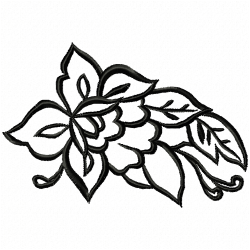 Flowers And Tree Embroidery Design 7